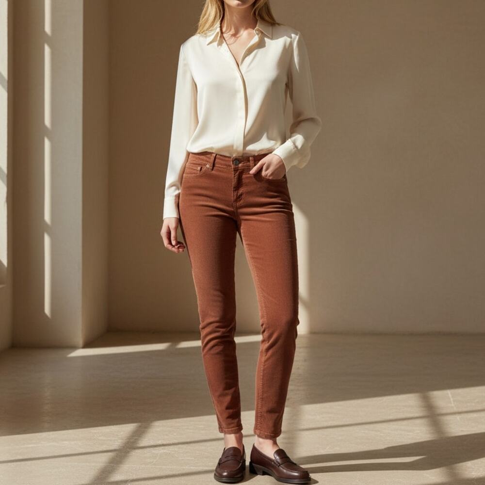 Vanessa Bruno Italy Corduroy Trousers | Terracotta Size 25